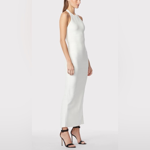 HERVE LEGER HALTER ICON GOWN HLT8271679 NEW WITHOUT TAG - Picture 2 of 10